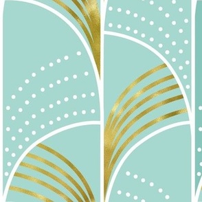 Geometrisches Art Deco Stoffe, Tapete & Wohnaccesssories - Spoonflower