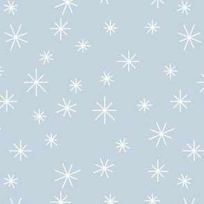 Snowflakes Retro Inspired LG on ice blue light