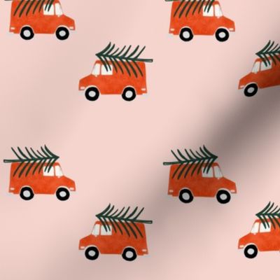 Christmas  Truck Pink