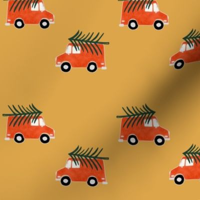 Christmas Truck Yellow