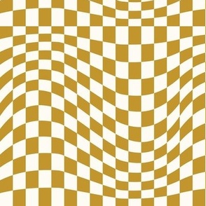 small dijon wavy checkerboard