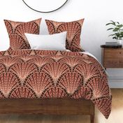 noble ombre in warm rust tones - large scale