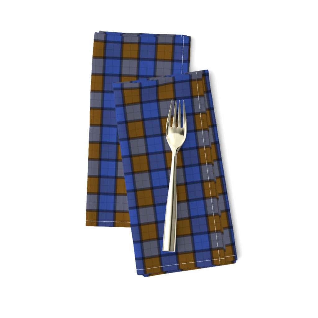 Blue and Brown Plaid Pattern