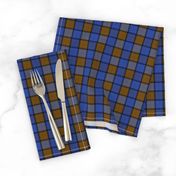 Blue and Brown Plaid Pattern