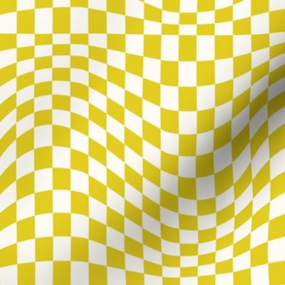 small lemon wavy checkerboard