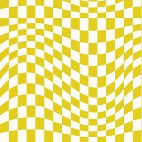 small lemon wavy checkerboard