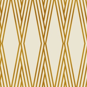 20s Gold Look Geometric Wallpaper