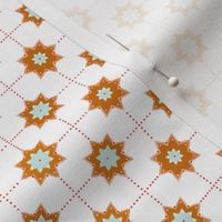 star cookies on a white background mini
