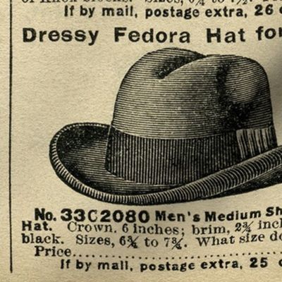 Men's Hats antique advertisment 