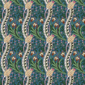 1891 "Daffodil" by John Henry Dearle for William Morris - Original Colors
