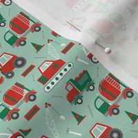 Construction Trucks Holiday Palette - Micro