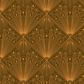 1920s geometric wallpaper dark