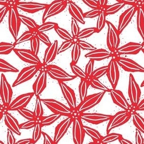 Christmas Bush floral red and white