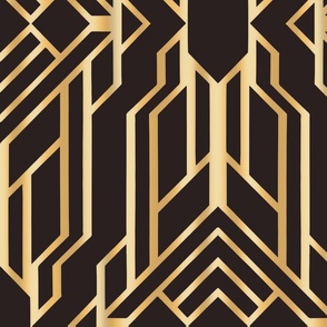 Art Deco Geometric - Wallpaper size