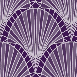 noble ombre in shades of violet- large scale