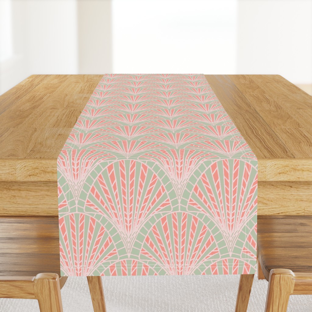 noble ombre mint and pink - medium scale