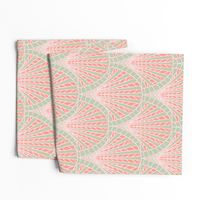 noble ombre mint and pink - medium scale