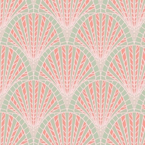 noble ombre mint and pink - medium scale