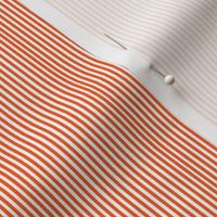 Perfectly Pinstripe // Orange and White (Tiny Scale)