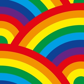 Kids Room Decor Bright Color Endless Rainbows