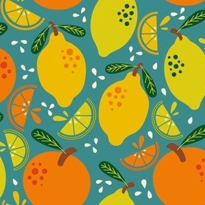 Bold Botanical - Citrus Squeeze - Teal