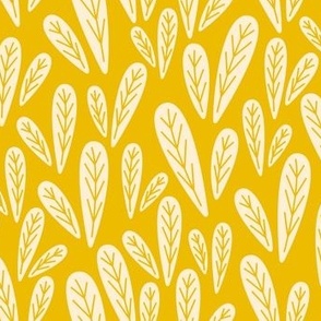 Bold Botanical - Lovely Leaves - Gold + White