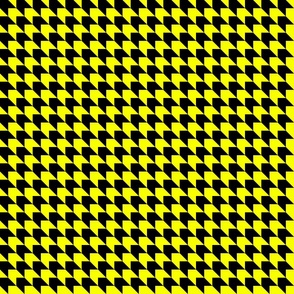 Yellow and Black Houndstooth Chevrons