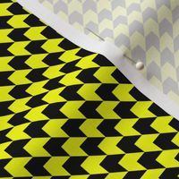 Yellow and Black Houndstooth Chevrons