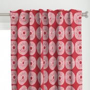 Japanese Inspired Sun Furoshiki (crimson) Medium Scale - Japanese Gift Wrap