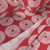 Japanese Inspired Sun Furoshiki (crimson) Medium Scale - Japanese Gift Wrap