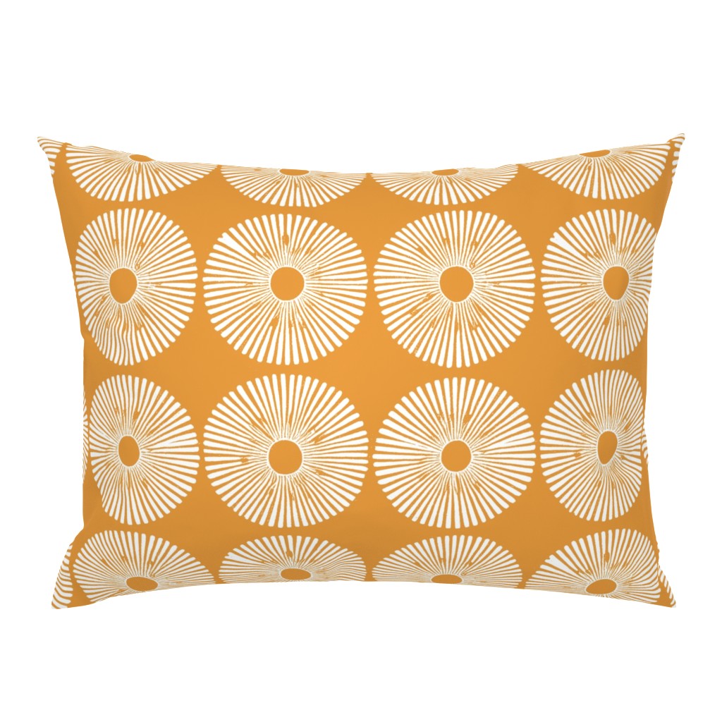 Japanese Inspired Sun Furoshiki (marigold) Medium Scale - Japanese Gift Wrap