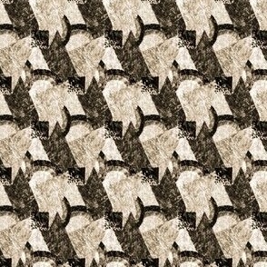 Art Deco Houndstooth in Regency Linen