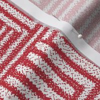 Japanese Inspired Lines Furoshiki (crimson) Medium Scale - Japanese Gift Wrap