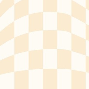 white orange wavy checkerboard