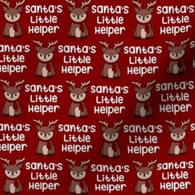 Small (1.5 inch) - Santa's Little Helper - Cranberry