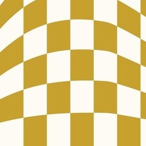 curry wavy checkerboard