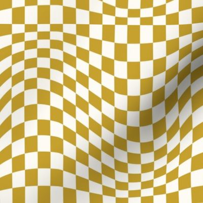 small curry wavy checkerboard