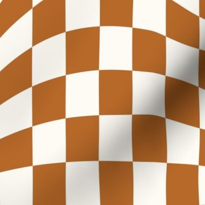 pumpkin wavy checkerboard