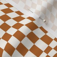 small pumpkin wavy checkerboard