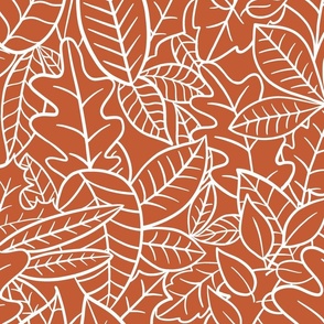 Amelie-white-orange-scattered-leaves