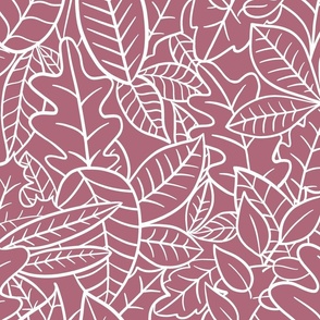 Amelie- white-mauve-pink-scattered-leaves