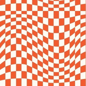 small papaya wavy checkerboard