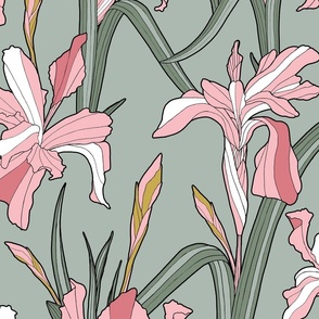 Iris Flower - Pink 