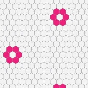 hexagon tile pink