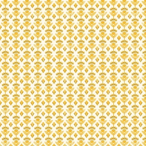 Stamped Yellow Floral Small