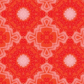 Abstract red stars pattern