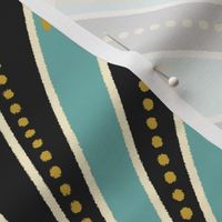 twenties wallpaper yellow, teal, black