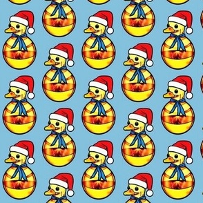 Jingle Ducks // Festive santa duck ornament 