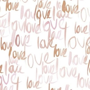 love is in the air in earthy neutral shades - watercolor loves for saint valentine - romantic inscriptions a835-7