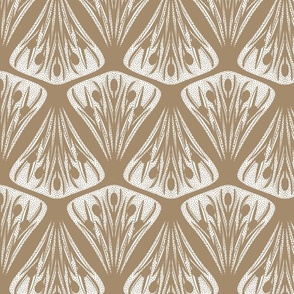 Cattail damask - clay